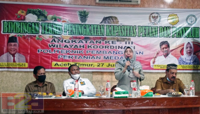 Polbangtan Kementan fasilitasi petani dan penyuluh Aceh Timur bimtek