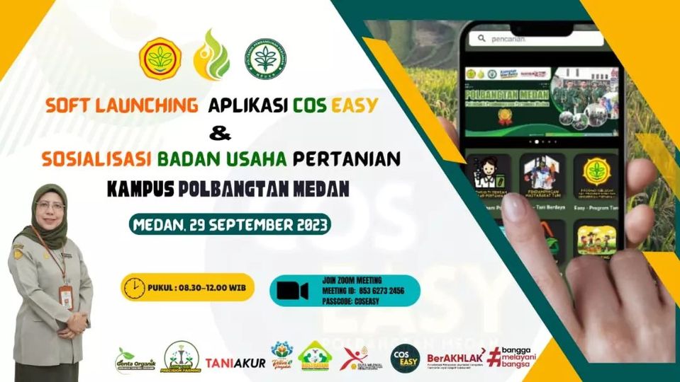 Soft Launching Aplikasi CoS Easy   Sosialisasi Badan Usaha Pertanian Kampus Polbangtan Medan