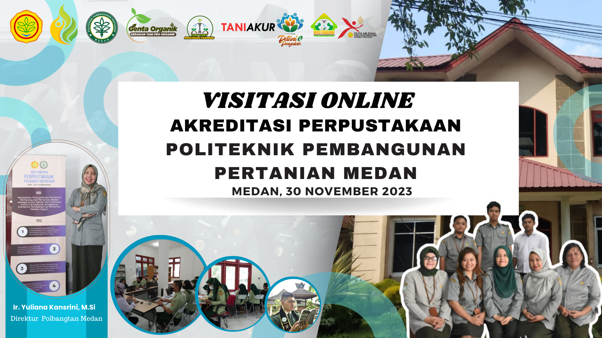 Visitasi Online Akreditasi Perpustakaan Polbangtan Medan