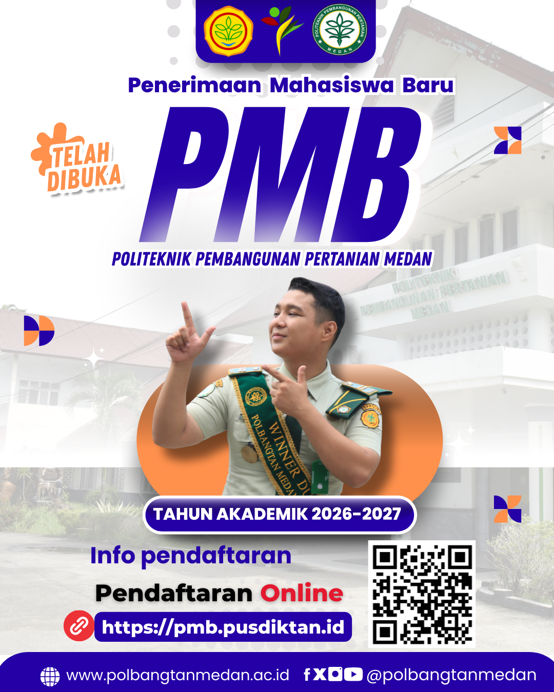 Penerimaan Mahasiswa Baru Polbangtan Medan Tahun 2026